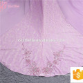 OY085 New Arrived Royal Purple Lace Appliqued Sexy Idian Mermaid Bling Wedding Dress